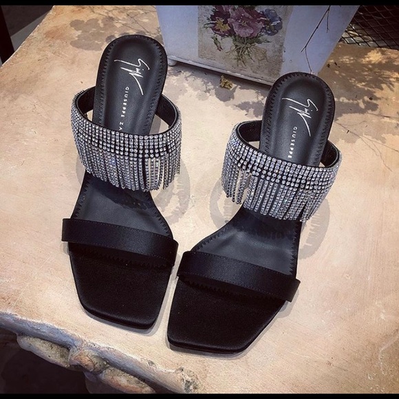 Giuseppe Zanotti Shoes - giuseppe zanotti NIB Swarovski crystal fringe heel